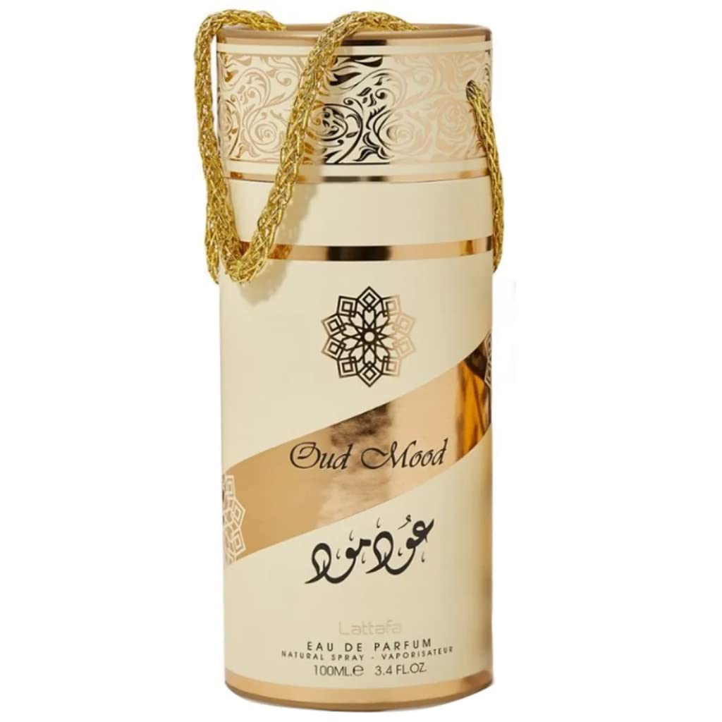 Lattafa Perfumes Oud Mood for Unisex Eau de Parfum Spray, 3.4 Ounce
