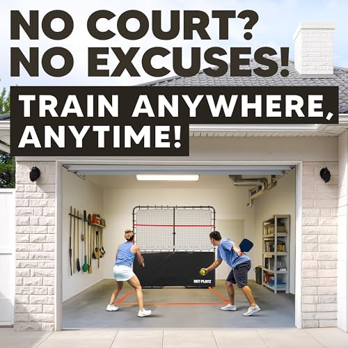 Pickleball Rebounder Training Aid: Adjustable Angles, Easy Setup & Storage - Improve Your Forehand, Backhand, Dink, and Vo...