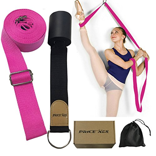 Adjustable Leg Stretcher Lengthen Ballet Stretch Band - Easy Install on Door Flexibility Stretching Leg Strap Great Cheer ...