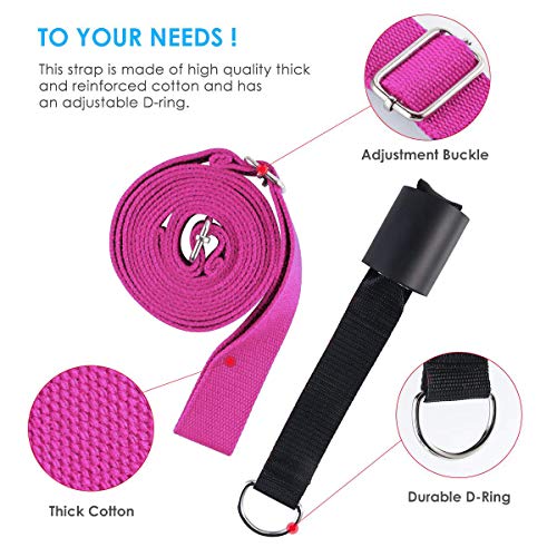 Adjustable Leg Stretcher Lengthen Ballet Stretch Band - Easy Install on Door Flexibility Stretching Leg Strap Great Cheer ...