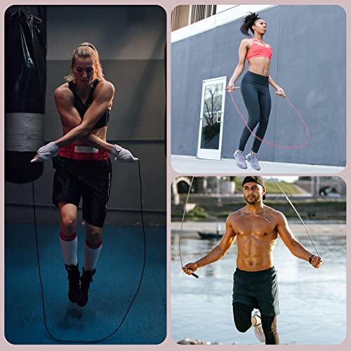 𝐒𝐩𝐞𝐞𝐝 𝐉𝐮𝐦𝐩 𝐑𝐨𝐩𝐞 𝐟𝐨𝐫 𝐅𝐢𝐭𝐧𝐞𝐬𝐬 - Skipping Rope for Women Men Exercise with Adjustable Length Jumping R...