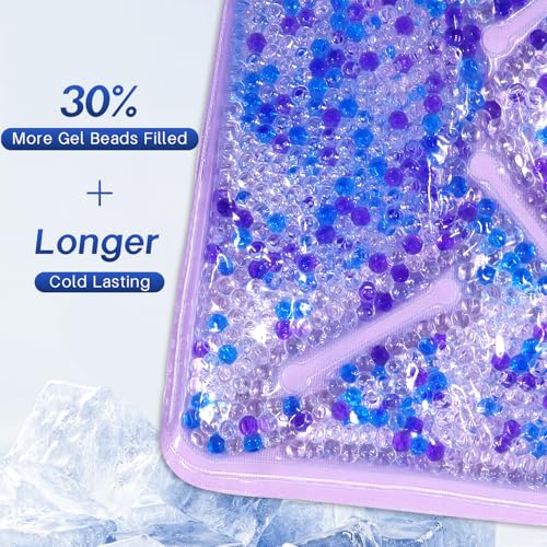 Knee Ice Pack Wrap for Pain Relief Reusable Gel Ice Wrap for Leg Injuries Swelling Knee Replacement Post-Surgery Recovery ...