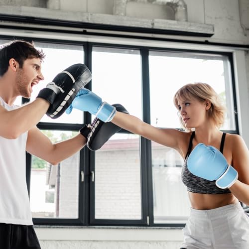 Simgoing 3 Pack Christmas Boxing Gloves Gift for Men & Women, Boxing Training Gloves with PU Leather for Free Fighting, Mu...