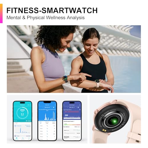 Smart Watch, 1.43'' AMOLED Smart Watches for Men Women (Answer/Make Call), Fitness Tracker with Heart Rate/Sleep Monitor, ...