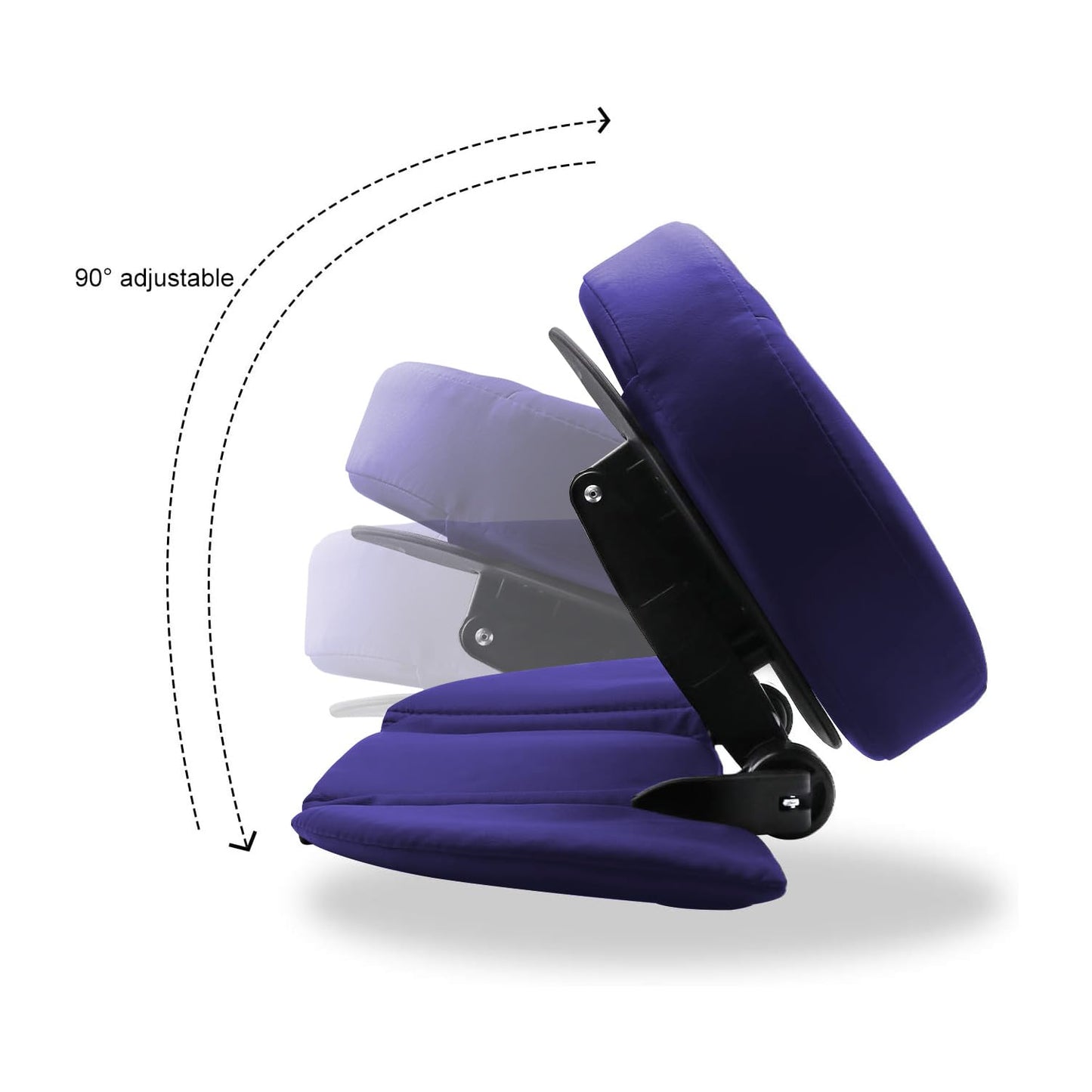 TRENDBOX Face Down Tabletop Massage Kit Adjustable Headrest Pillow - Purple