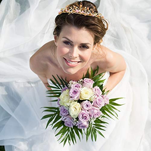 NODG Gold Tiaras and Crowns for Women - Rhinestone, Pearl Bridal Tiaras and Headbands for Wedding, Birthday, Prom