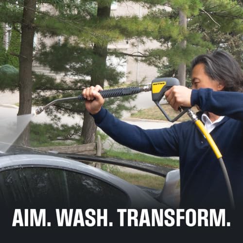 Active Washer Extension Wand for Hard to Reach Areas During car wash at Home and for Professional Detailing - Short Pressu...