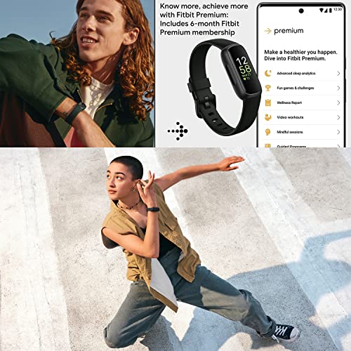 Fitbit Inspire 3 Health & Fitness Activity Tracker (Black) with Workout Intensity, Sleep Tracking, Heart Rate, S & L Band...
