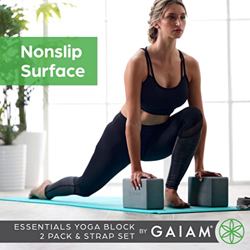 Gaiam Yoga Block - Supportive Latex-Free Eva Foam - Soft Non-Slip Surface with Beveled Edges for Yoga, Pilates, Meditation...