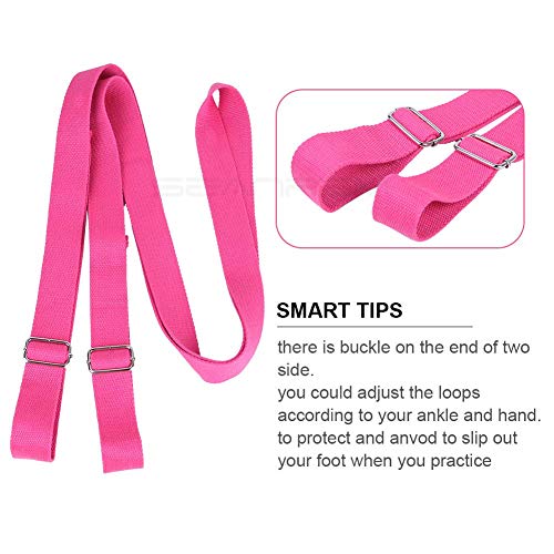 Adjustable Leg Stretcher Lengthen Ballet Stretch Band - Easy Install on Door Flexibility Stretching Leg Strap Great Cheer ...
