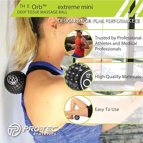 Pro-Tec Athletics Orb Massage Balls, Vary in Size and Color, Deep Tissue Massage, Muscle Relief, Promotes Flexibility, Ham...