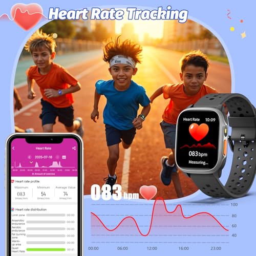 meoonley Kids Watch with 140 Sports Modes, 1.5" Kids Fitness Tracker, Girls Smart Watch, No APP/Phone Required, Sleep Moni...