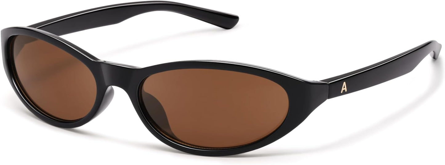 Appassal Retro Y2K Wrap Around UV400 Oval Sunglasses for Women Men Sporty Shades Rave 2026 Sunglasses AP3741