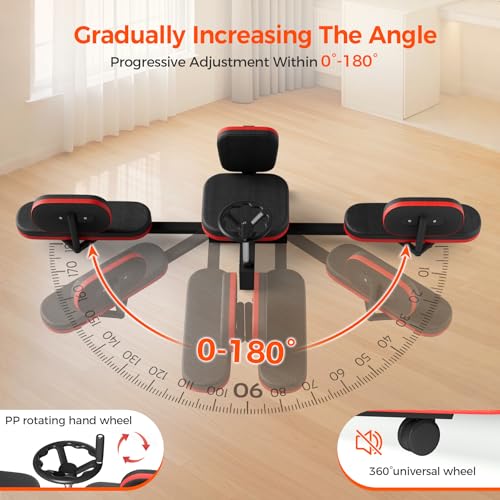 Adjustable Leg Stretcher Machine,330lbs Leg Stretcher Split Machine,Heavy Duty Steel Leg Extension Machines for Home Yoga ...