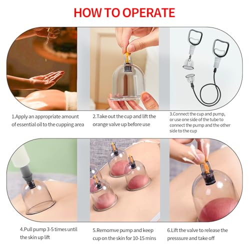 Cupluw Cupping Kit for Massage Therapy - 32 Cups Professional Chinese Cupping Set with Magnetics, Vacuum Cupping Therapy S...