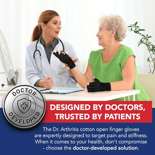 Doctor Developed Full Fingered Arthritis Compression Gloves Men and Women for Arthritis, Raynauds Disease & Carpal Tunnel