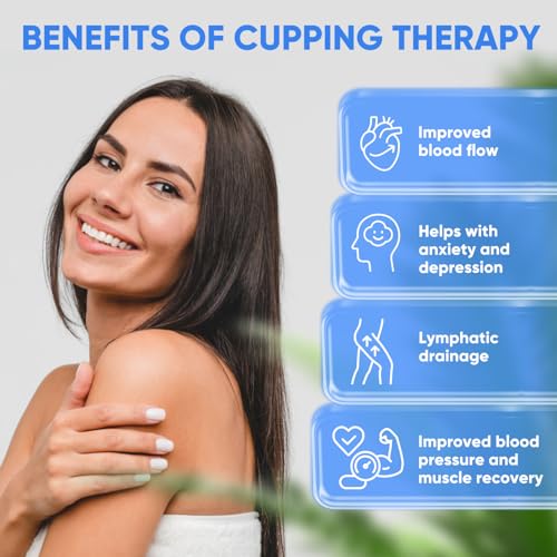 Myofascial Releaser Professional Cupping Therapy Set - 18 Multi-Sized Vacuum Cups with Two Hand Pumps and Detailed Cupping...