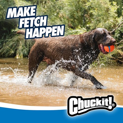 Chuckit! Ultra Ball Dog Toy - Size XXL - For Dogs 100+ lbs - Made from Durable Rubber - Super Bouncy - Floats in Water - ...