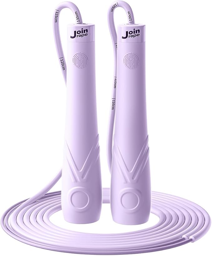 JOINROPE Kids Jump Rope for Children-Adjustable Speed Skipping Rope with Dual Bearings, Segmented Anti-Tangle Cord, Silico...