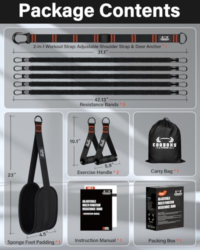 Resistance Bands, Exercise Bands, Resistance Bands for Working Out, Pull Up Assistance Bands, Work Out Bands with Handles ...