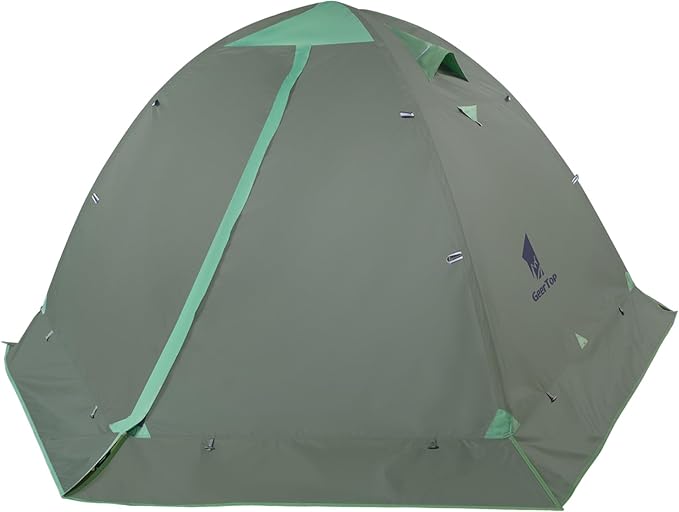 GEERTOP Ultralight 2 Person Backpacking Tent 4 Season Waterproof Camping Tent Double Layer Cold Weather Easy Set Up Tents for Family Camp, Hiking, Hunting Outdoor Mountaineering Travel