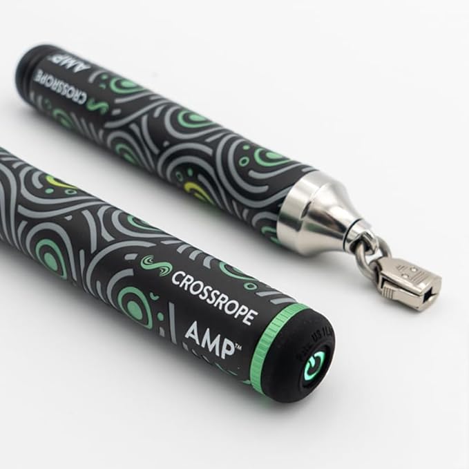 Crossrope AMP Smart Jump Rope Handles - Bluetooth- Connected Handle - Compatible with Crossrope Jump Ropes - Fitness Train...