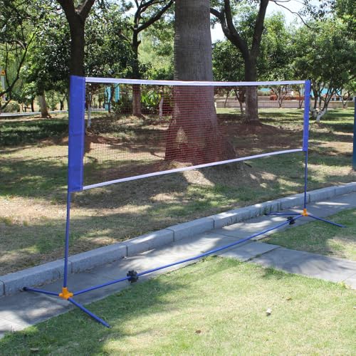 Portable Height Adjustable Badminton Volleyball Tennis Net Set Multi-Purpose Sports Equipment with Poles Stand and Carry B...