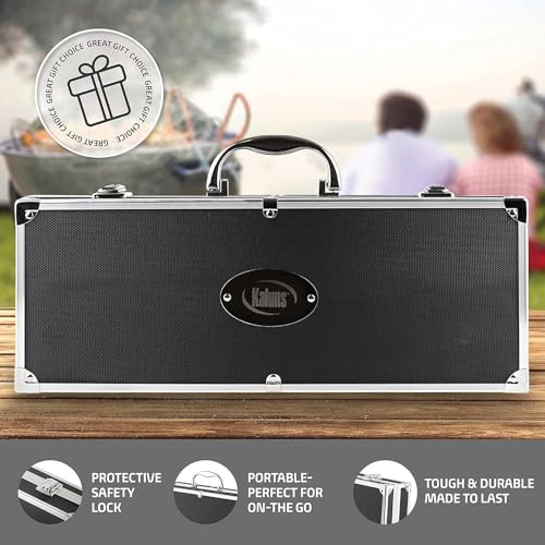 Kaluns BBQ Accessories Grill Tools, Mens Valentines Day Gifts for Him, Heavy Duty Stainless Steel Barbecue Grill Accessori...