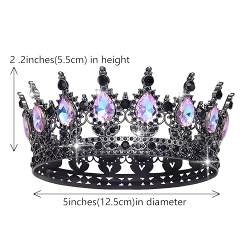 Queen Crown Rhinestone Wedding Crowns and Tiaras for Women Costume Party Hair Accessories Princess Birthday Crown Crystal ...