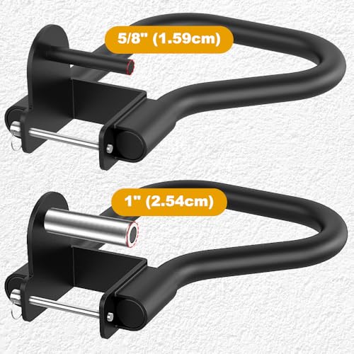 Kipika Power Rack Attachment for 5/8" & 1" Holes - Heavy Duty Home Gym Equipment for 2x2 or 3x3 Squat Rack, Adjustable and...