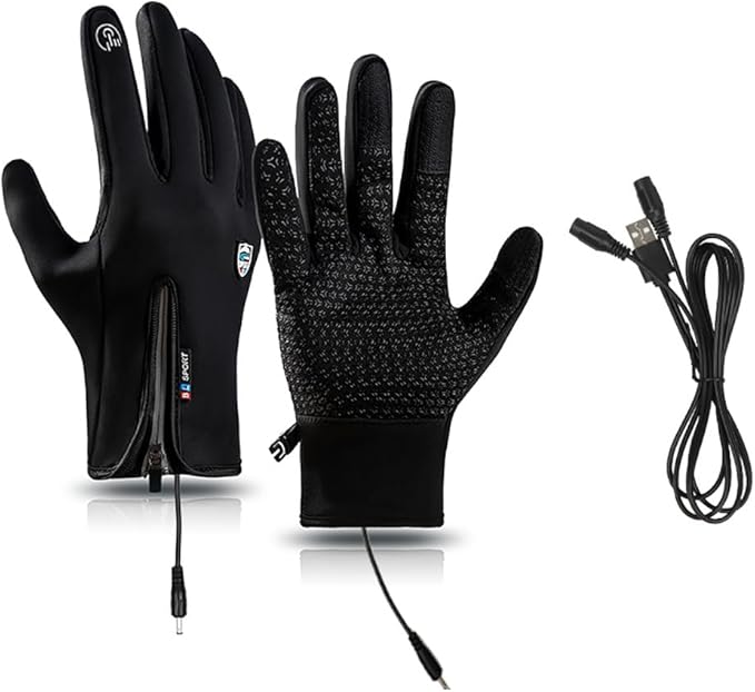 Scazu Outdoor Sports Gloves Short Plus Velvet Windproof Waterproof, 2025 Winter Thermal Gloves Touchscreen for Cold Weather