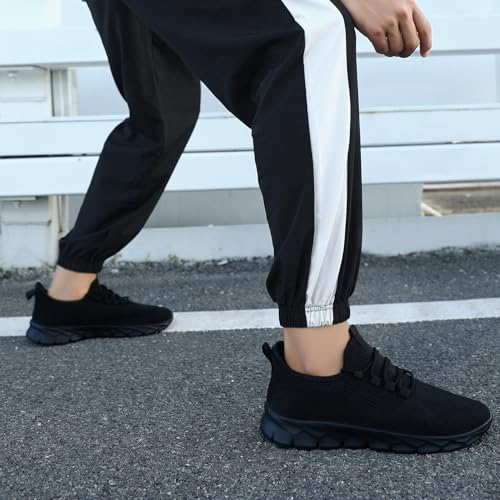 ZGPWZWL Mens Running Shoes Fashion Sneakers for Walking Tennis Gym Shoes Slip On Lightweight and Comfortable