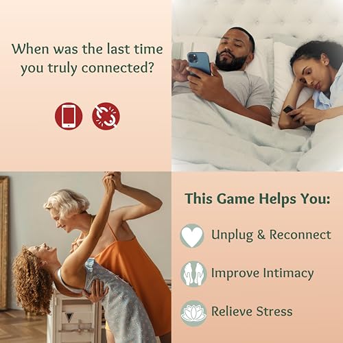 Solalma Massage Game for Couples with Fun Surprise Cards | Intimacy Card Game for Mindful Date Night Ideas to Reconnect wi...