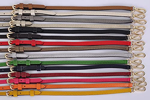 LIVE UP Full Grain Purse Strap Genuine Leather Replacement for Cross Body Bag Handbags