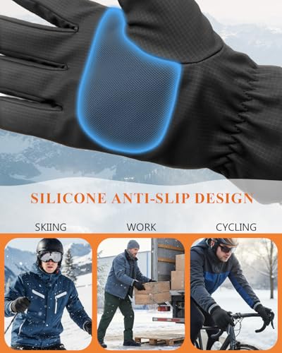 Vanolu Waterproof Ski Gloves for Men & Women – Insulated, Windproof Winter Snow Gloves Engineered for Extreme Cold Weather