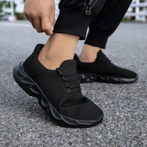 DLWKIPV Barefoot Shoes Men Wide Toe Box Running Zero Drop Grounding Non Slip Sports Trail Athletic Footwear Walking Workou...