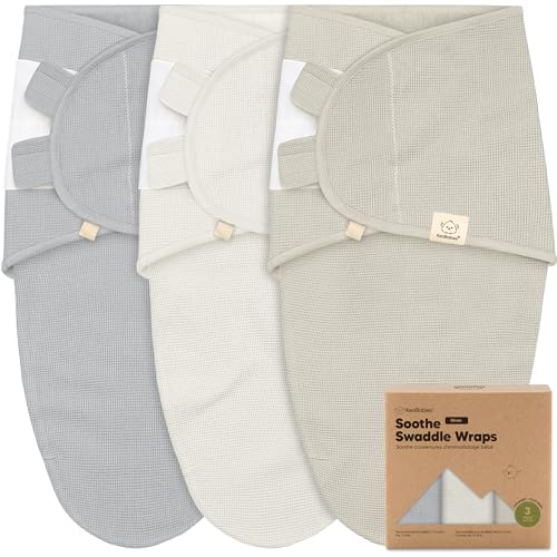 3-Pack Organic Swaddles for Newborns, Baby Sleep Sacks 0-3 Months - Baby Swaddle Wrap, Newborn Wearable Blanket, Infant Sl...