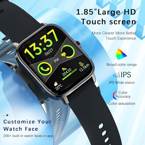 Smart Watch for Women Men Fitness: Make Answer Call Digital Mens Watches Waterproof Running Smartwatch for Android Phone i...