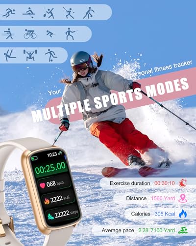 Fitness Tracker, Smart Watch for Women Men with 24/7 Heart Rate/Blood Pressure/Blood Oxygen Monitor,Sleep Tracker,Step & C...