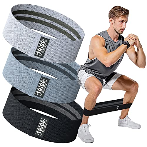 Tribe Lifting Fabric Resistance Bands for Legs - Workout Bands Resistance Bands for Men and Women - Booty Bands for Workin...