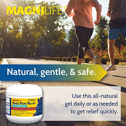 MagniLife Knee Pain Relief Gel (4 oz), Arnica-Based Gel for Joint Pain, Knee Stiffness & Swelling, Non-Greasy, No Stainin...