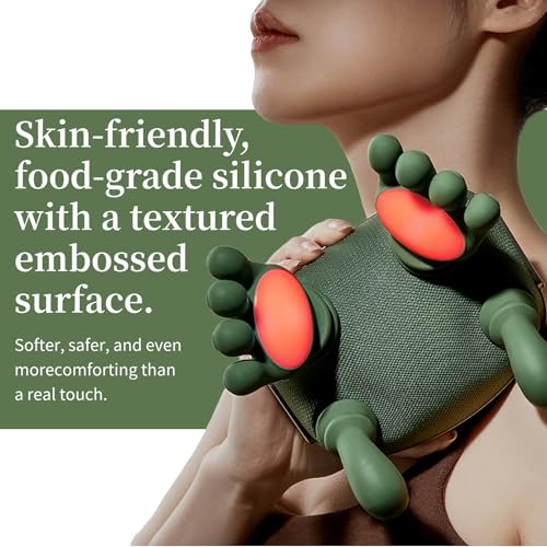 Genesandro Neck and Shoulder Massager for Pain Relief Deep Tissue, Bionic Electric Back Massage Tools, Cordless Trap Massa...