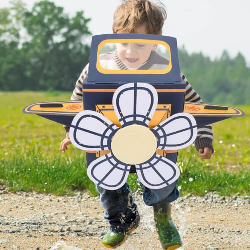 TOYANDONA Wearable Cardboard Airplane Toy Boy Outfit Dress Toddler Airplane Costume Cardboard Making Air Plane Interactive...