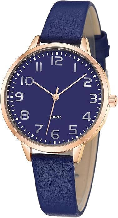 IBSO Women Watches Leather Mesh Strap Round Case Analog Fashion Ladies Wrist Watches