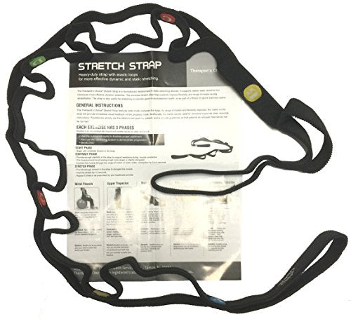 Therapist’s Choice® Stretch Strap with Loops to Increase Flexibility, Dynamic Stretching Tool for Athletes Including Dance...
