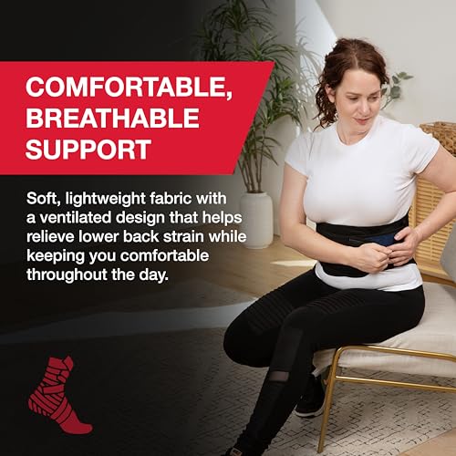 MUELLER Sports Medicine Lumbar Back Brace with Removable Pad, Ideal for Upper and Lower Back Pain, Relief & Support for Me...