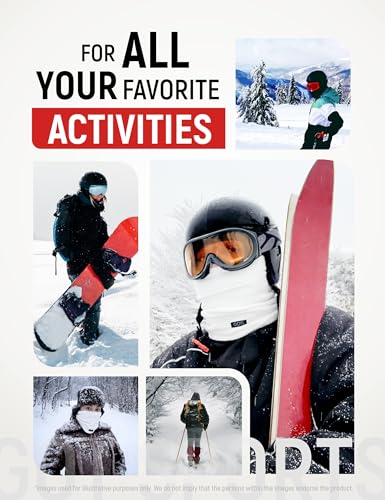 GOT Sports Polar Fleece Neck Warmer - Double-Layer Winter Ski Face Mask - Neck Gaiter Scarf for Skiing, Snowboarding, Running