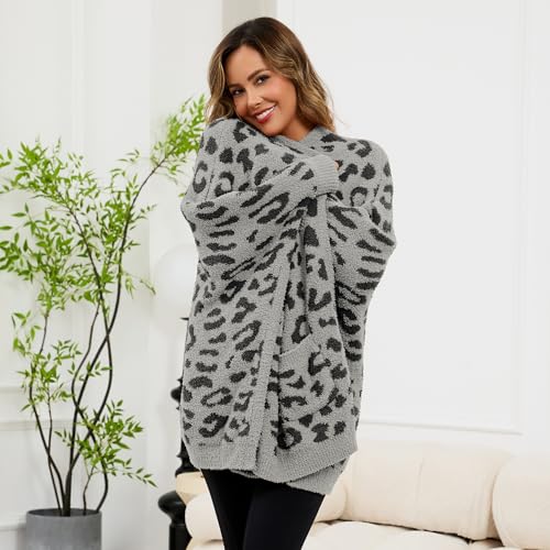 CUBRIDGE Wearable Blanket Sherpa Poncho Unique Office Work Warm Cozy Shawl TV Throw Blankets, Plush Cape Wrap for Adults