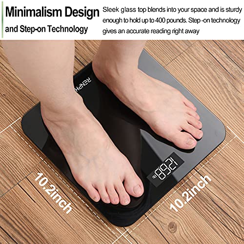 RENPHO Scale for Body Weight, Mechanical Bathroom Weighing Scale, Highly Accurate & Measures Weight up to 400 lb/180kg, Ba...
