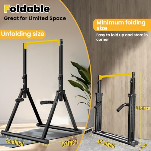 DOBESTS Power Tower Pull Up Bar Free Standing, Adjustable Foldable Pull Up Station, Home Gym Strength Training Equipment 7...